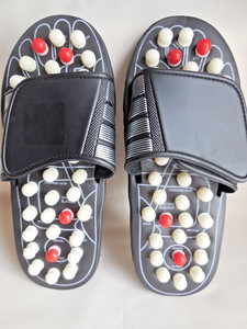Reflexology Sandals Foot Massager Slipper Shoes US 9-10 Adjustable NEW