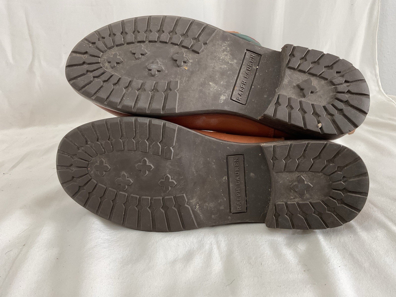 RALPH LAUREN women’s Riding Boots Style  Featuring A Plaid Canvas Upper In Green thumbnail 9