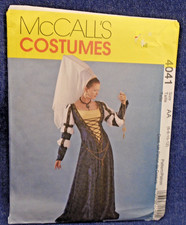 Vintage Pattern McCalls 4041 Medieval Gown Costume Tall Hat 6-12 Uncut