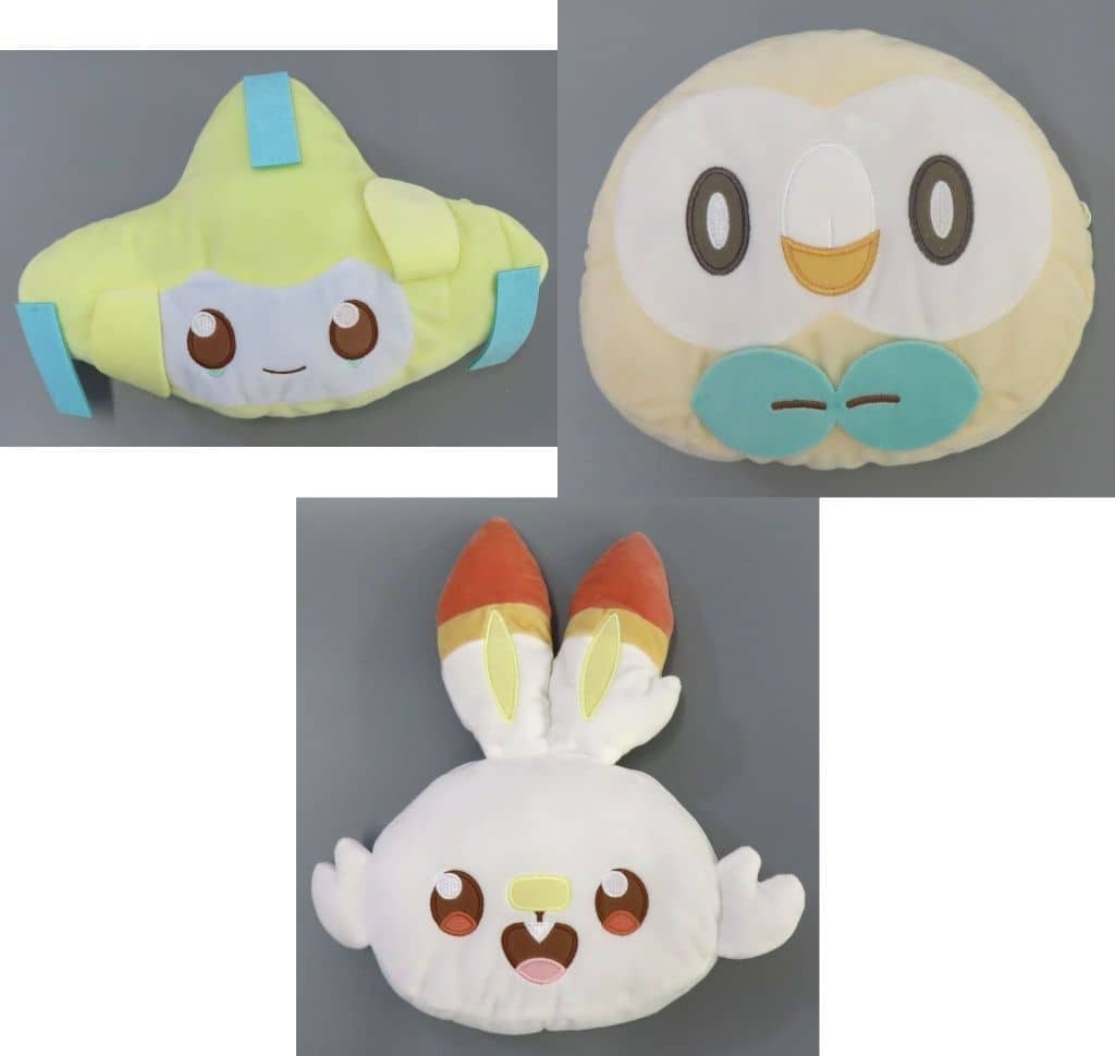 Juego de bolsas de peluche Pokemon Pokepeace Jirachi Rowlet Scorbunny