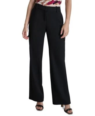 DKNY Petite Mid-Rise Straight-Leg C Black 14P 755403624567 14 P RT $99.0 #2