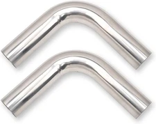 2.25 Inch 90 Degree DIY Custom Mandrel Exhaust Pipe Tube Pipe, T304 Stainless St