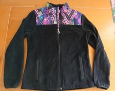 Fila Sport Girls Fleece Zip Jacket M Medium 10 12 Black Colors 2 Pockets
