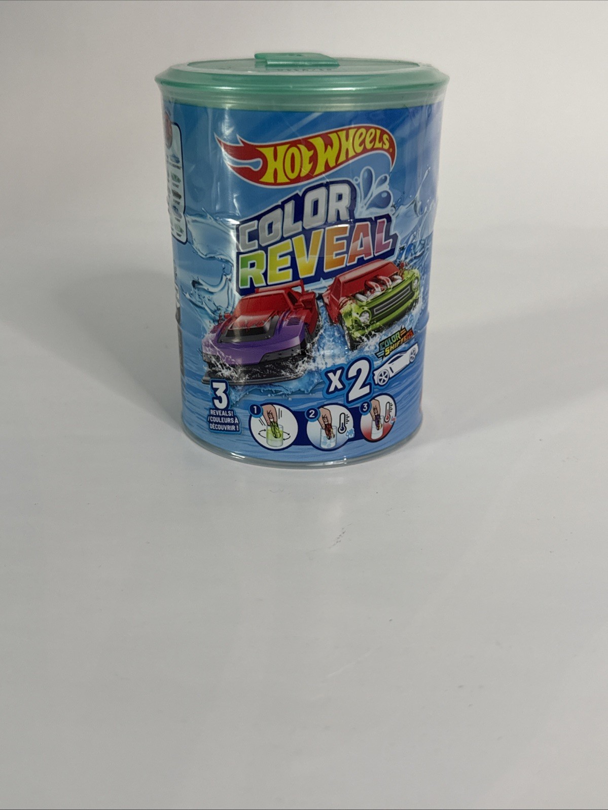 NEW 2 Pack of Mattel Hot Wheels Color Reveal Surprise Color Shifters - 3 Reveals