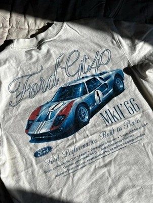 Abercrombie & Fitch Ford GT40 MkII  66 Graphic Tee White Men s XS Cotton