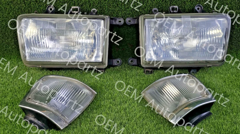 丰田 4Runner 1989 - 1995 年车头灯套装带停车灯原始设备制造商 JDM:适合冲浪 — 第 2/4 张图片