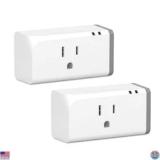 Smart Plug WiFi Outlet 15A with Energy Monitoring, Works with & Google Home