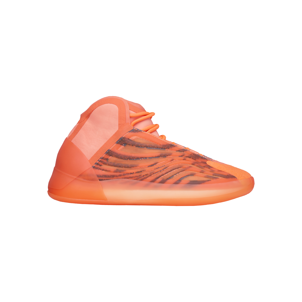 adidas Yeezy Qntm Lace Up Mens Orange Sneakers Casual Shoes GW5308