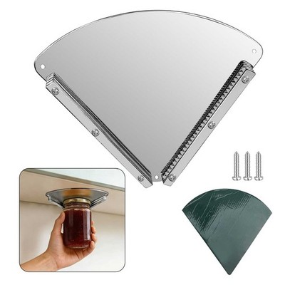 Under Cabinet Jar Opener Stainless Steel Lid Opener for Weak Hands Seniors Tools