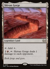 Shivan Gorge 0297 Near Mint DSC Commander: Duskmourn: House of Horror MTG Magic