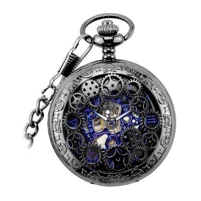 Steampunk Vintage Mechanische Taschenuhr 14 ''Kette für