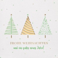 Weihnachten Good Vibes Quadratische GlüCkwunschkarte Mit Umschlag 3 BäUme
