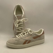 Womens Reebok Club C Grounds UK Suede Sneakers Pink Chalk sz. 8 100229543