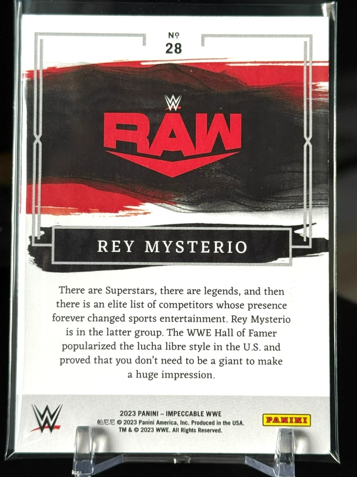 REY MYSTERIO - 2023 Panini Impeccable WWE /99 - Image 2 of 2
