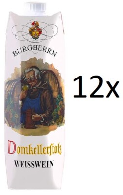 12x Domkellerstolz Tafelwein weiß a 1l 