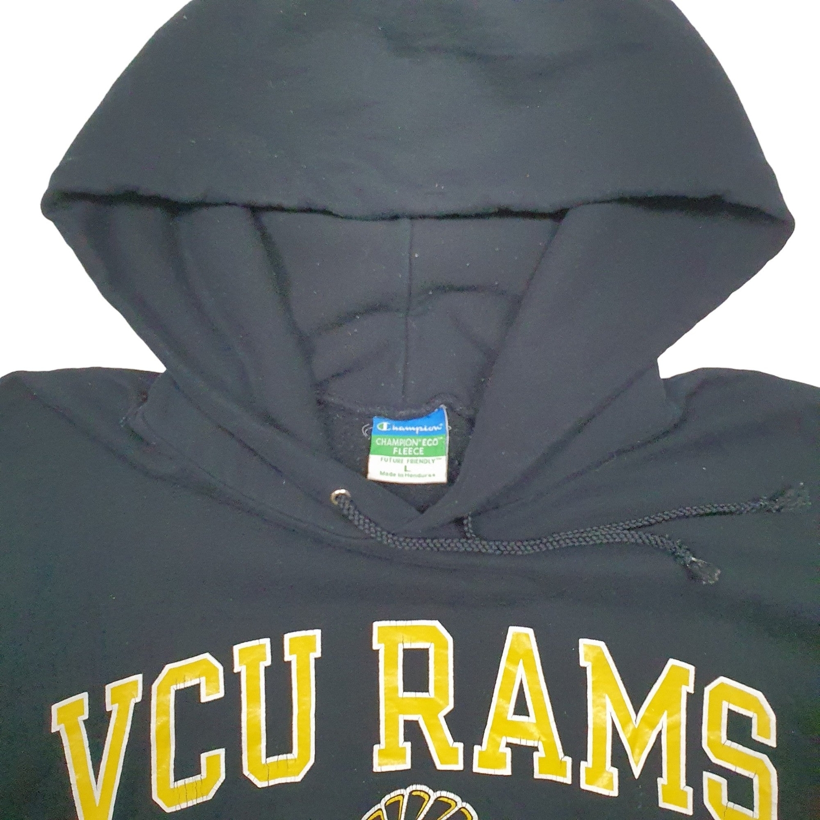CHAMPION Hoodie VCU Rams USA College Jumper Sweatshirt Mens L image 2