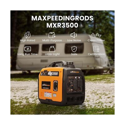 MaXpeedingrods 3500 Watt Portable Inverter Generator Gas Powered
