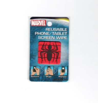 The Amazing Spider-Man Chest Logo Reusable Phone/Tablet Screen Wipe NEW UNUSED
