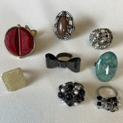 #ad #ad Lot of 9 rings for women. 5 are adjustable. DS11 $19.00