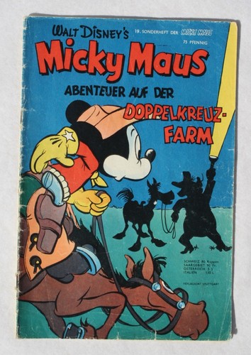 ORIGINAL WALT DISNEY MICKY MAUS SONDERHEFT # 19 VON 1954 - MM A.D. DOPPELKREUZF. - Picture 3 of 6
