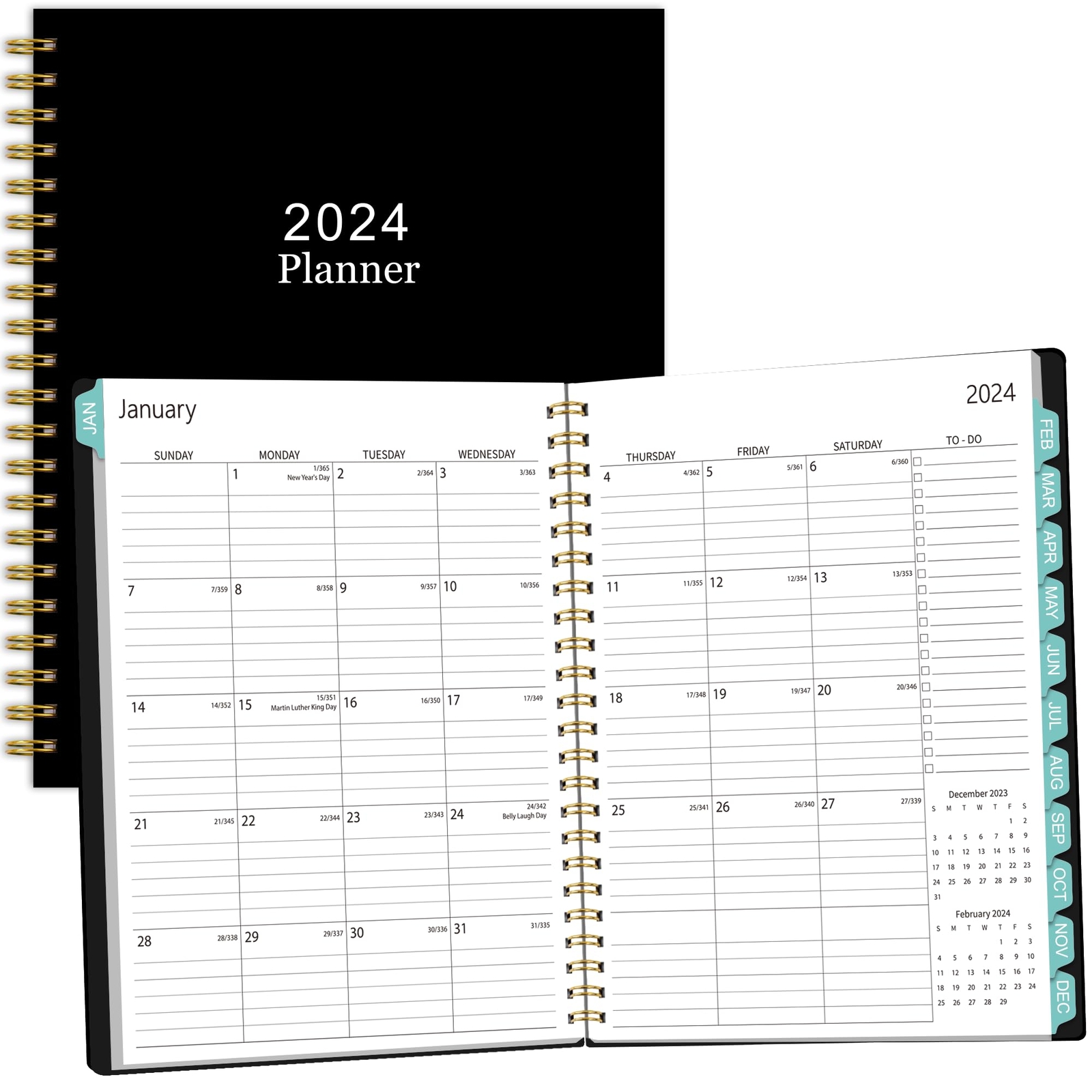 Planner 2024-2024 Academic Weekly Monthly Planner 8.5x11 Daily Agenda Academi...-image