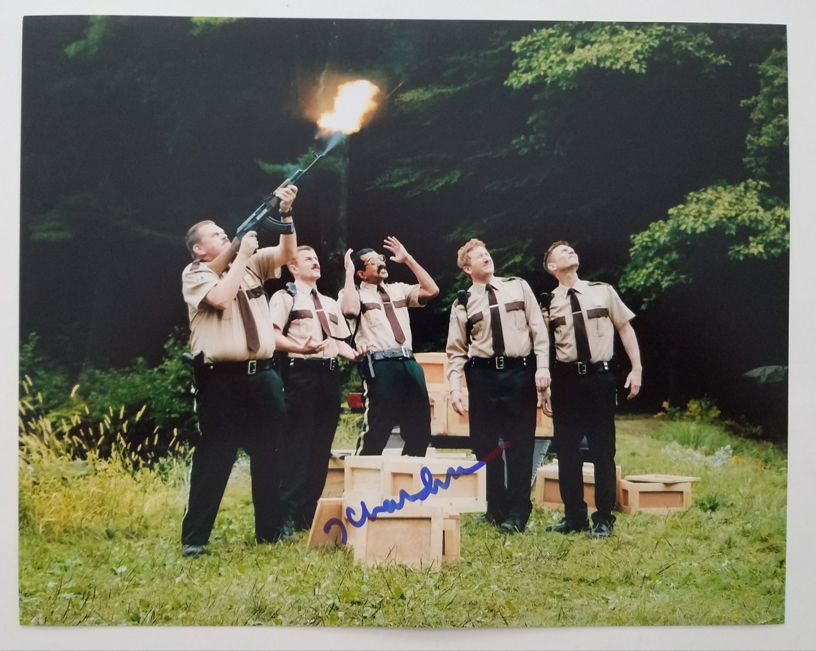 Jay Chandrasekhar Signed Thorny Super Troopers 8x10 Photo Beerfest
