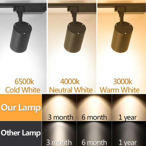LED Gleisbeleuchtung 12W COB Schiene Strahler Lampe Trackingleuchte Spotlicht Glühbirne - Bild 1 von 22