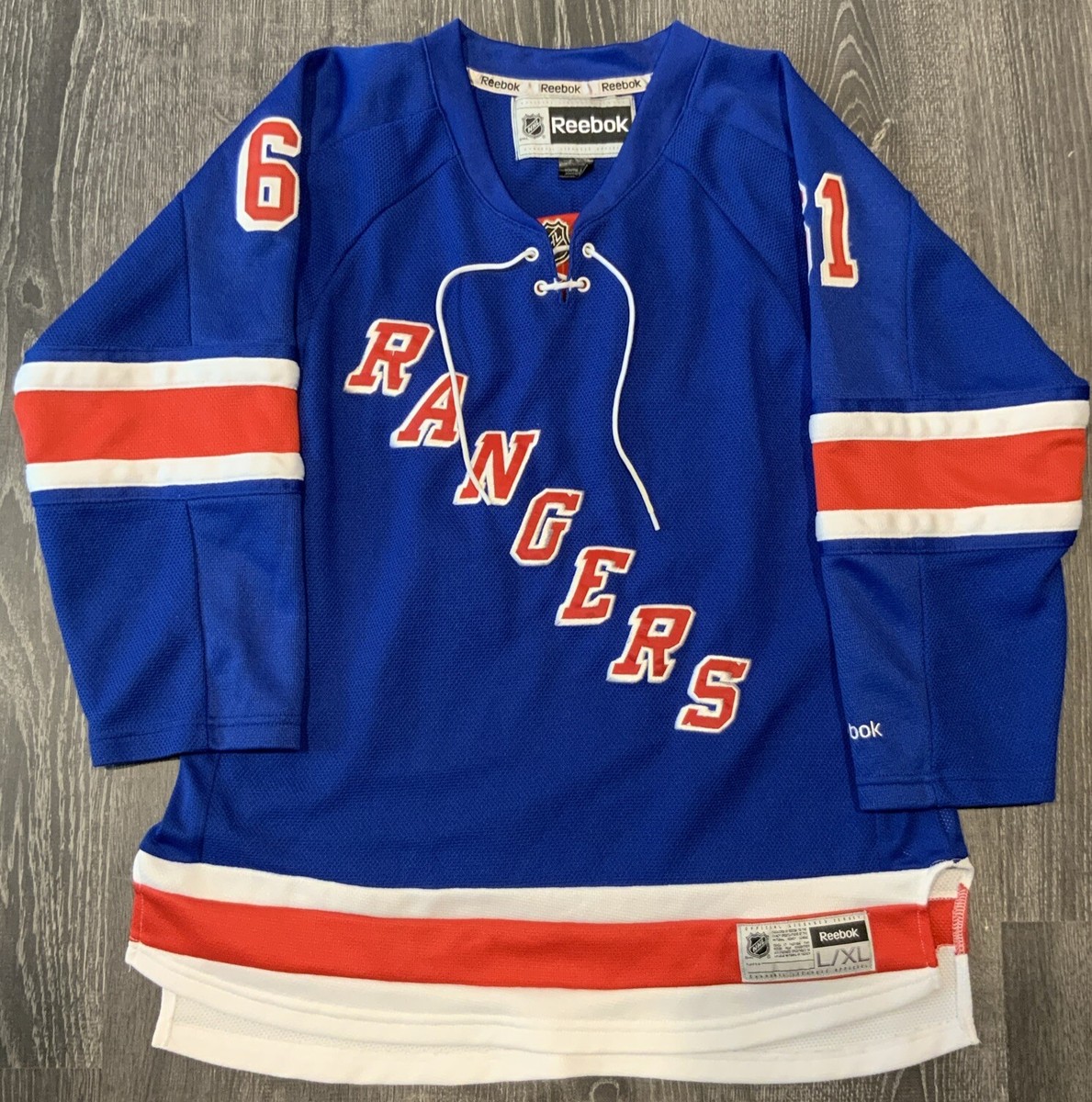 New York Rangers Rick Nash #61 NHL Hockey Jersey Youth L/XL
