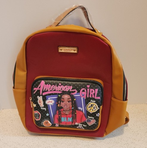 NICOLE LEE NIKKY AMERIKANISCHER MÄDCHEN RUCKSACK SCHWARZ LIVES MATTER NEU ZURÜCK ZUR SCHULE