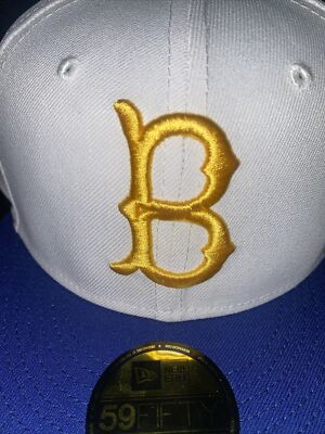 7 5/8 brooklyn dodgers off white/royal blue 100 years yellow UV bottom