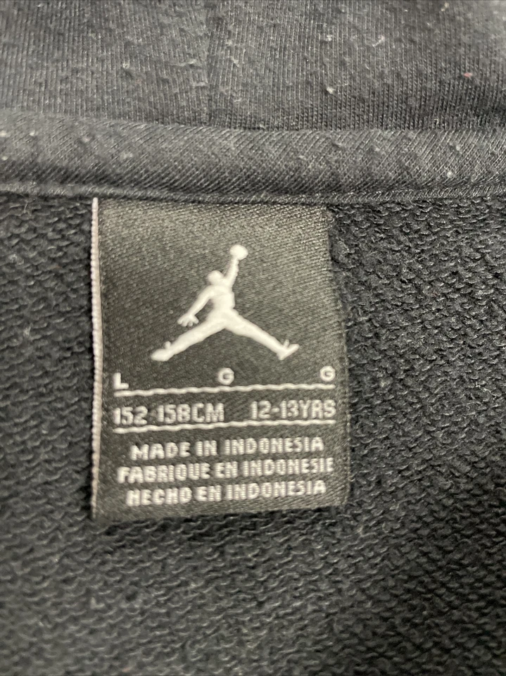 Jordan Sleeveless Hooded Jacket/Vest Youth Boy 12-13 Years Black White VGC - Image 3 of 4