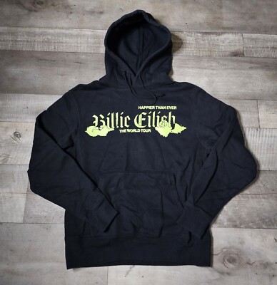 Billie Eilish Happier Than Ever Concert Tour 2022 Black Hoodie