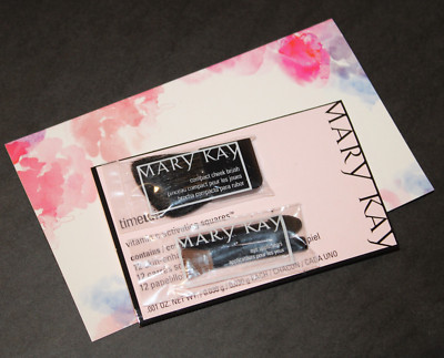 MARY KAY Makeup Cheek and Eye Brushes & Vitamin C Activating Squares Set