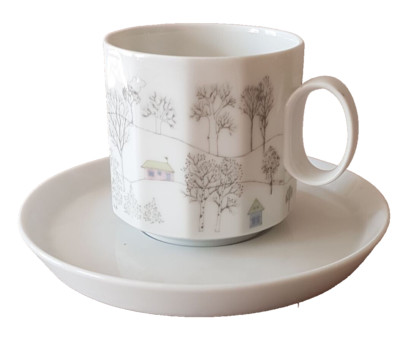 Rosenthal POLYGON Winter Künstlerservice Winterreise Rut BRYK: Kaffeeservice NEU