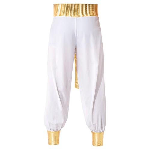 Men's Arabian Prince Costume Set Braided Trimming Vest Harem Pants Halloween - Picture 76 of 111