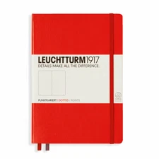 Leuchtturm 1917 Hardcover Dot Grid Notebook in Red - A5 - NEW