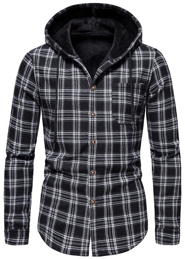 Flannel jacket cheap black