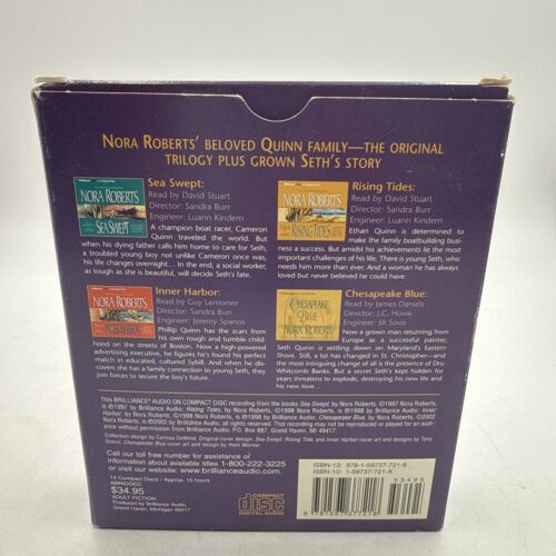 Nora Roberts Chesapeake Bay CD Collection Audio Book 4 Books in One - Picture 3 of 12