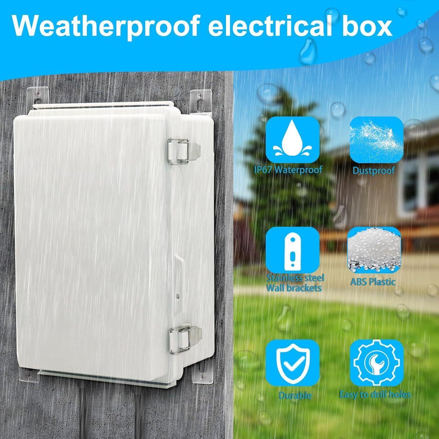 Outdoor Waterproof Electrical Box Junction Box Weatherproof Ip67 Abs Plastic