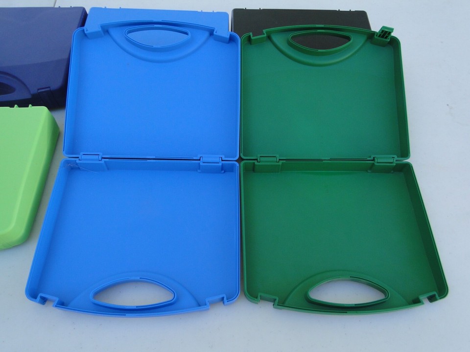 Empty Playmobil Plastic Storage Carrying Cases Lot of 10 Free Shipping