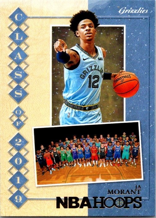 2019 Panini NBA Hoops #9 Ja Morant Class of 2019 Rookie Card RC Grizzlies