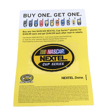 NASCAR NEXTEL CUP SERIES 3" x 2" EMBROIDERED SEW ON PATCH STOCK CAR RACING NOS