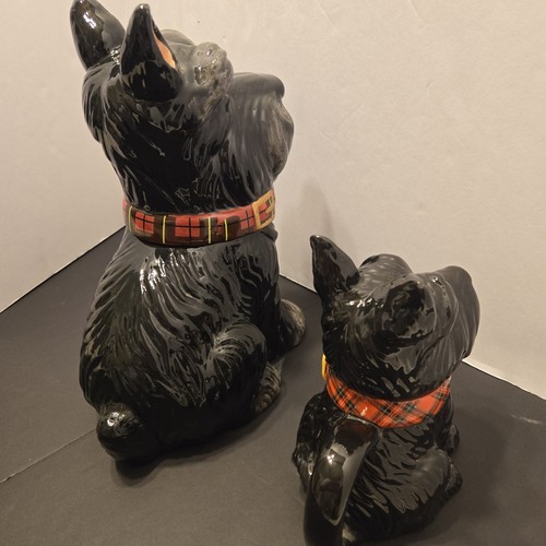 Set Jeffery Banks David’s Cookies Black Scottish Terrier Dog Cookie Jar and Mug - Picture 11 of 24