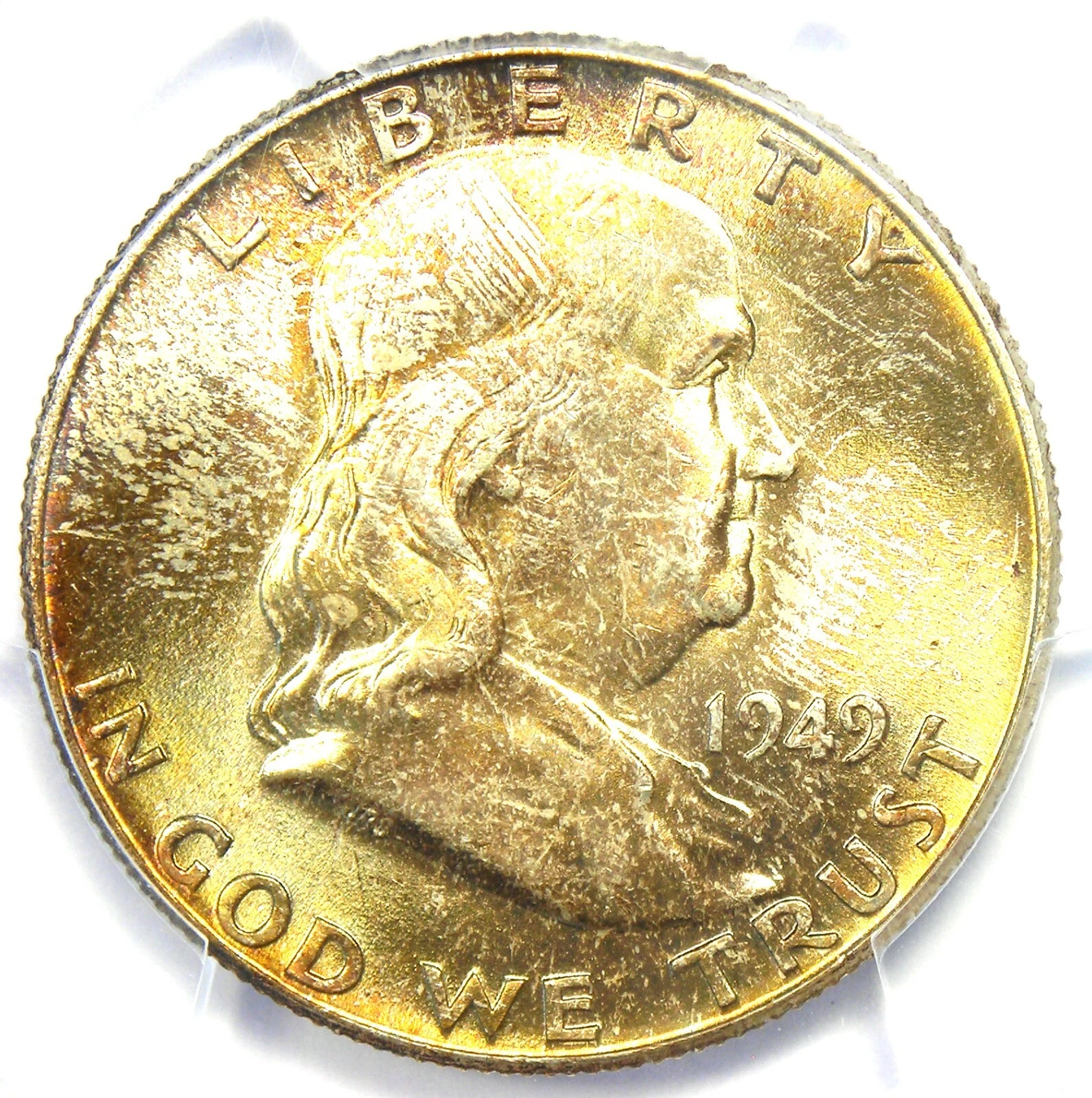 1949 Franklin Half Dollar 50C Coin - Certified PCGS MS67 FBL - $11,000 Value!