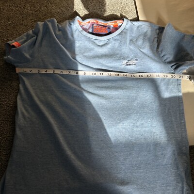 Superdry Orange Label Vintage Embroidery T-Shirt Adult Lt Blue Mens M?  - Main Image