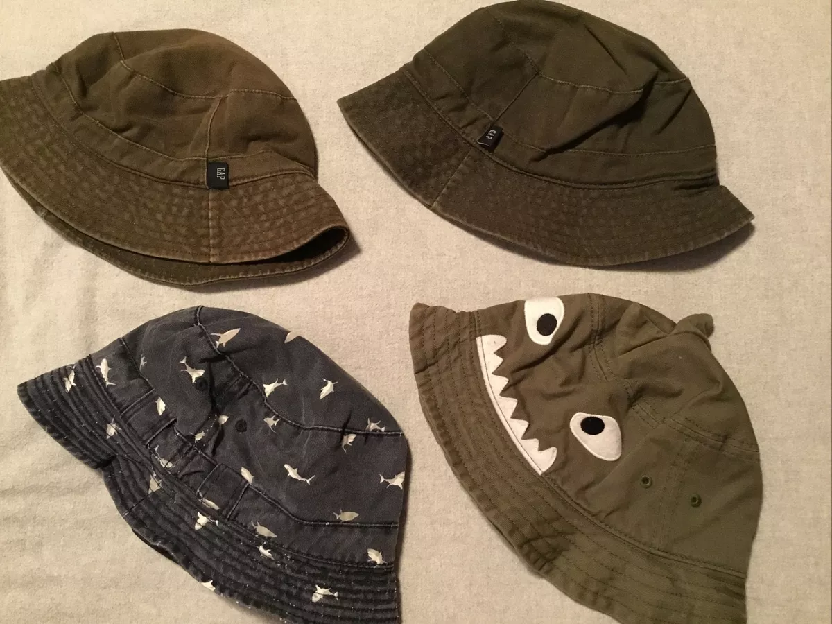 4 Gap Boy Bucket Hats Sharks XS S Gap kids L XL Baby gap