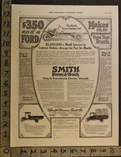 1916 SMITH FORM-A-TRUCK CHICAGO FURNITURE S DAVIDSON DES MOINES MOTOR AD UI27