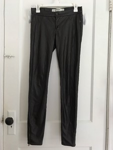 Faux Leather Pants Ankle Zipper size 