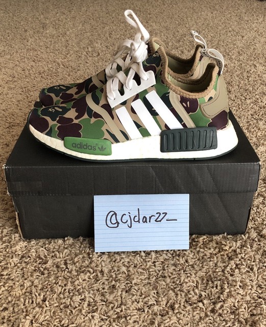 adidas nmd r1 bape green camo