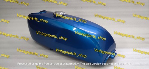 Fit For Yamaha FS1 DX Blue Painted Steel Petrol Tank Model 1977 With Cap - Bild 6 von 9